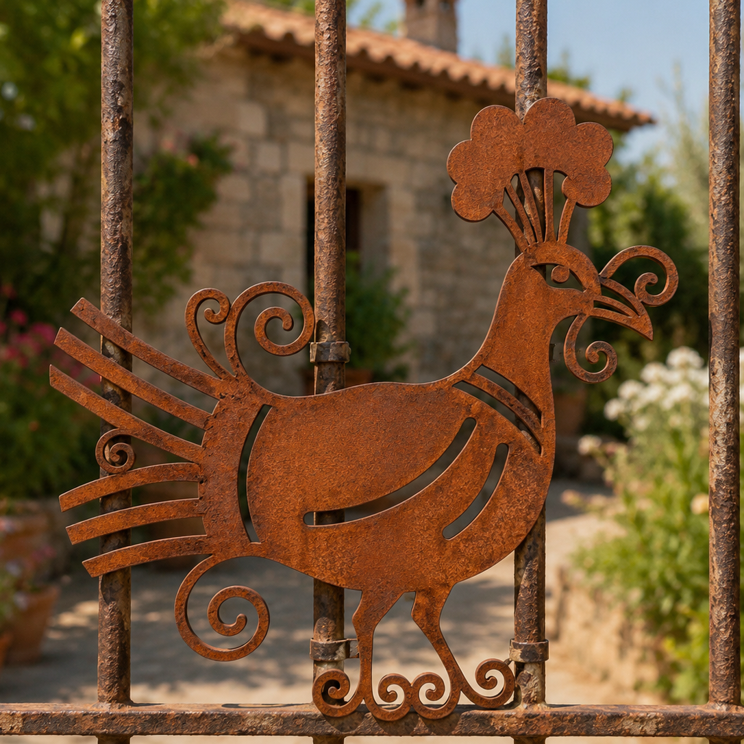 Pavoncella sarda in Corten