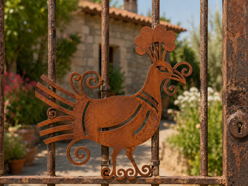 Pavoncella sarda in Corten