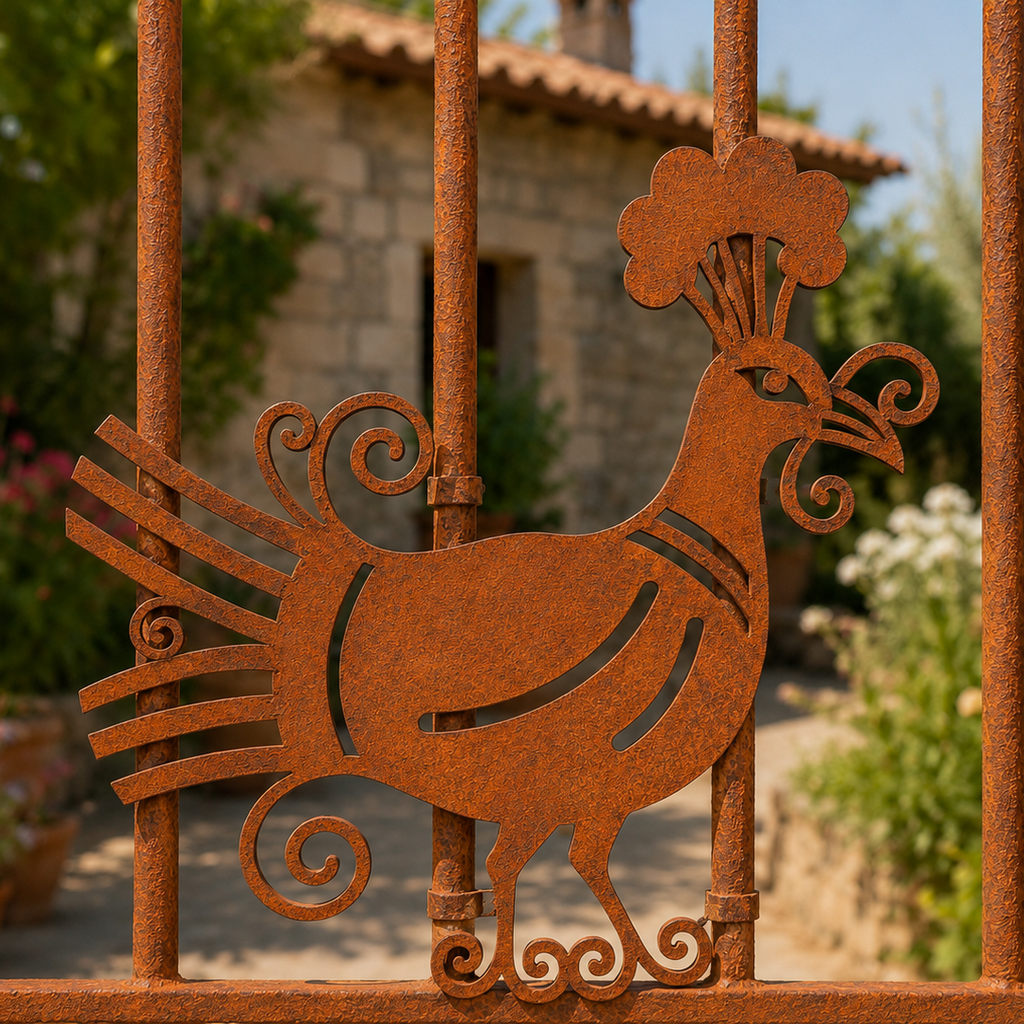 Pavoncella sarda in Corten