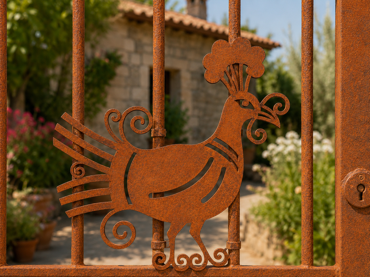 Pavoncella sarda in Corten