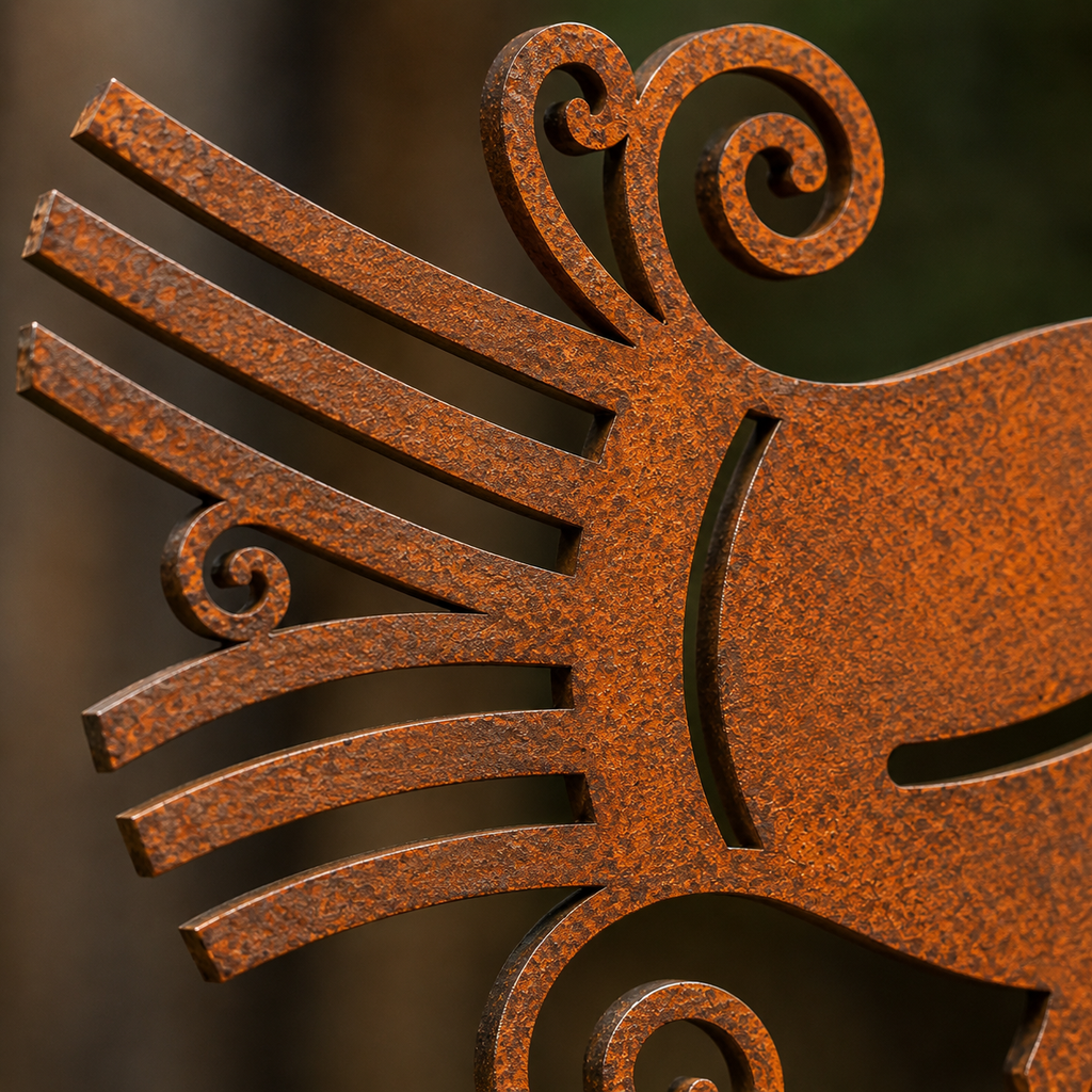 Pavoncella sarda in Corten