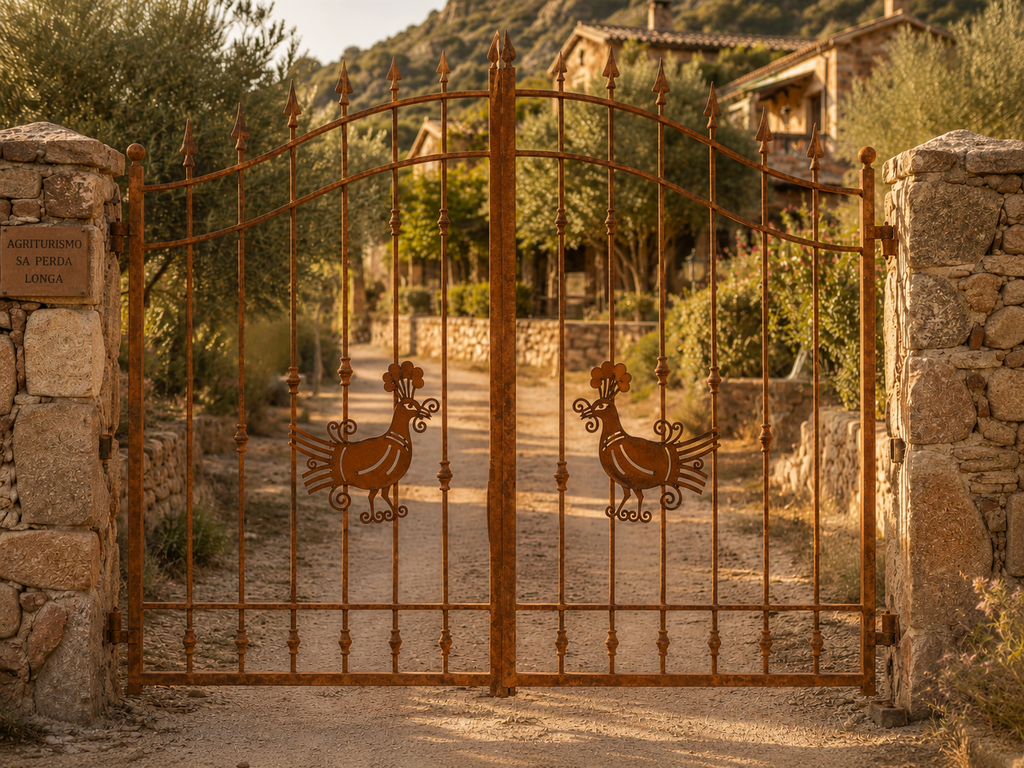 Pavoncella sarda in Corten
