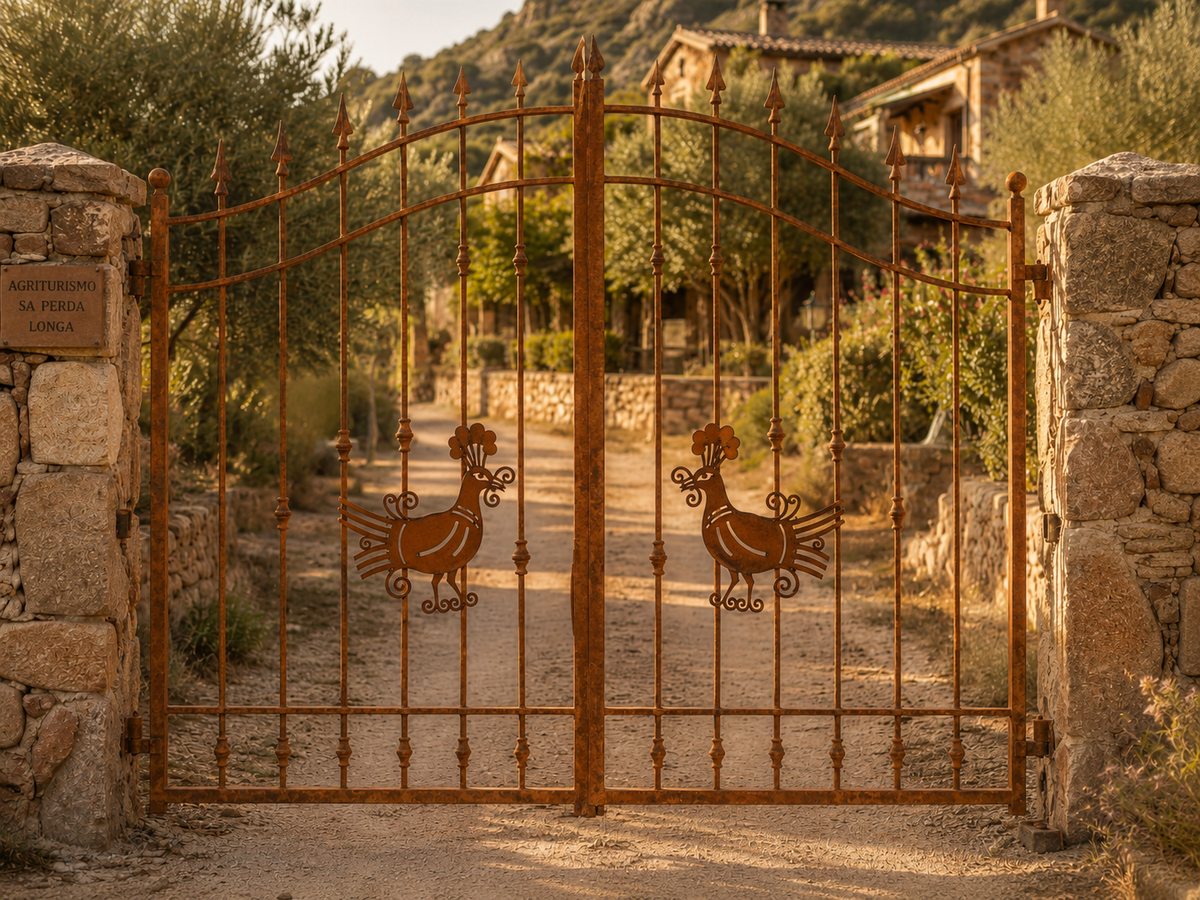 Pavoncella sarda in Corten