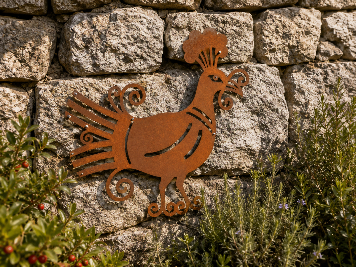 Pavoncella sarda in Corten