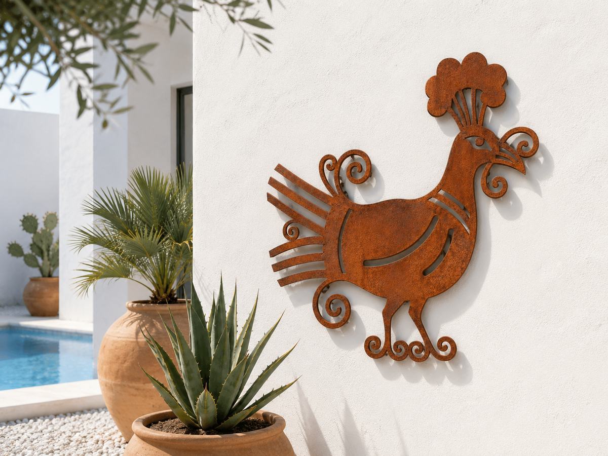 Pavoncella sarda in Corten