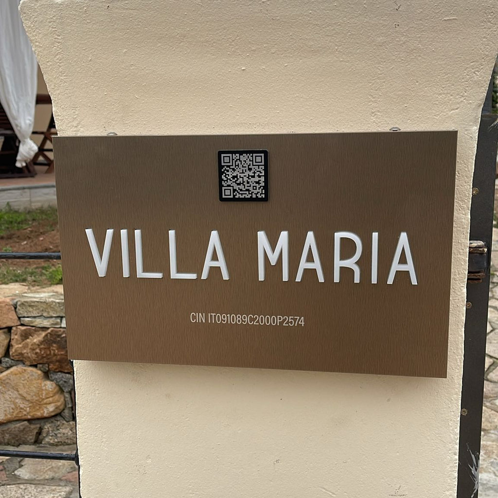 Placa en caja de DiBond, retroiluminación opcional
